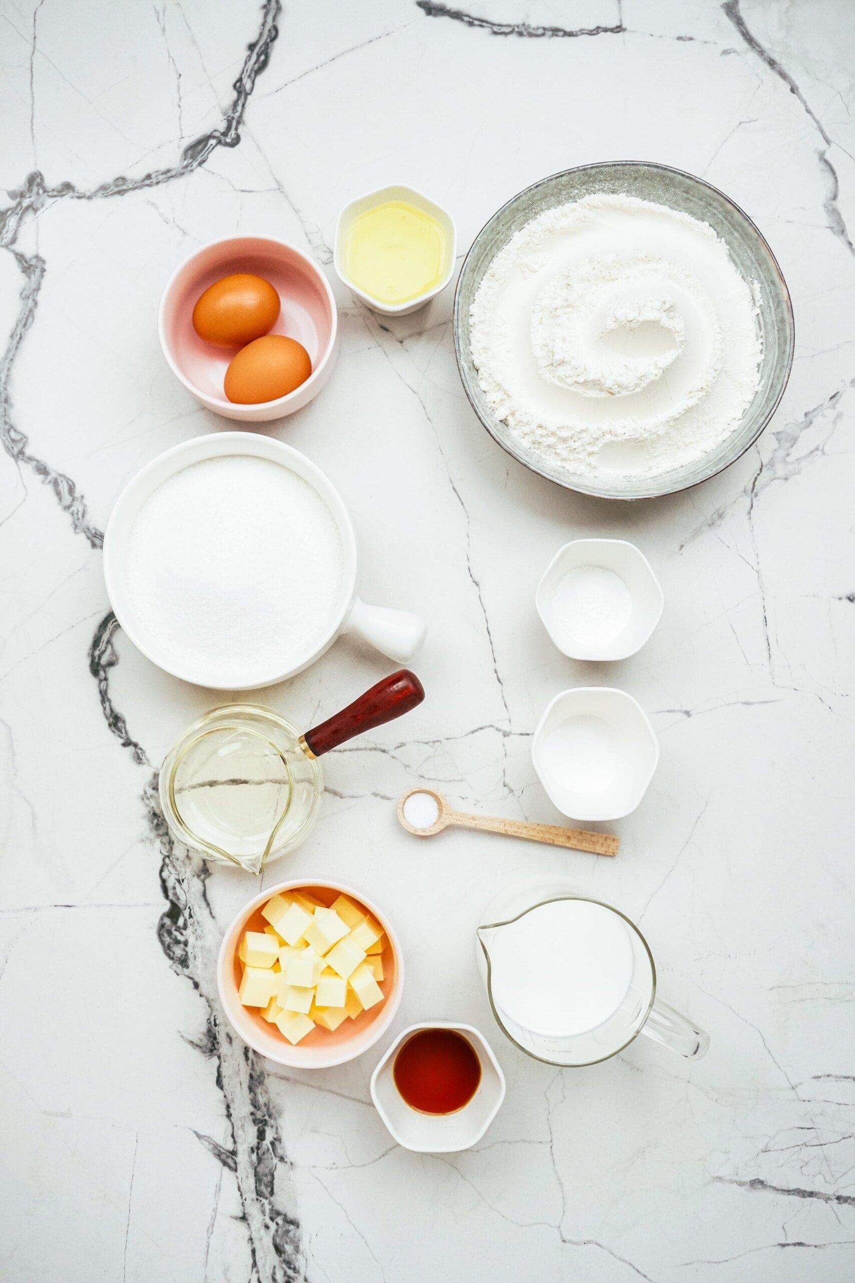 homemade vanilla cake ingredients