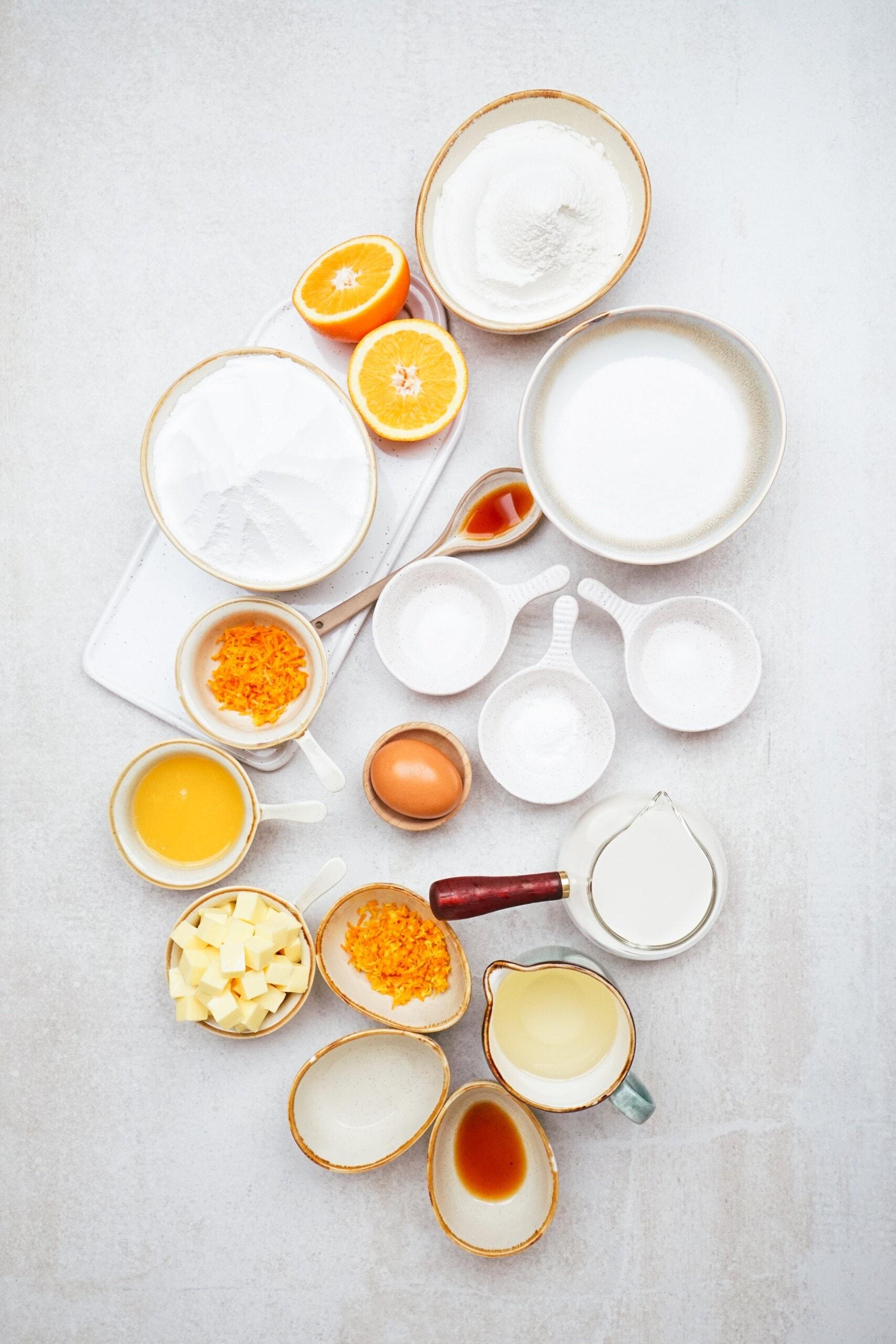 orange cupcakes ingredients