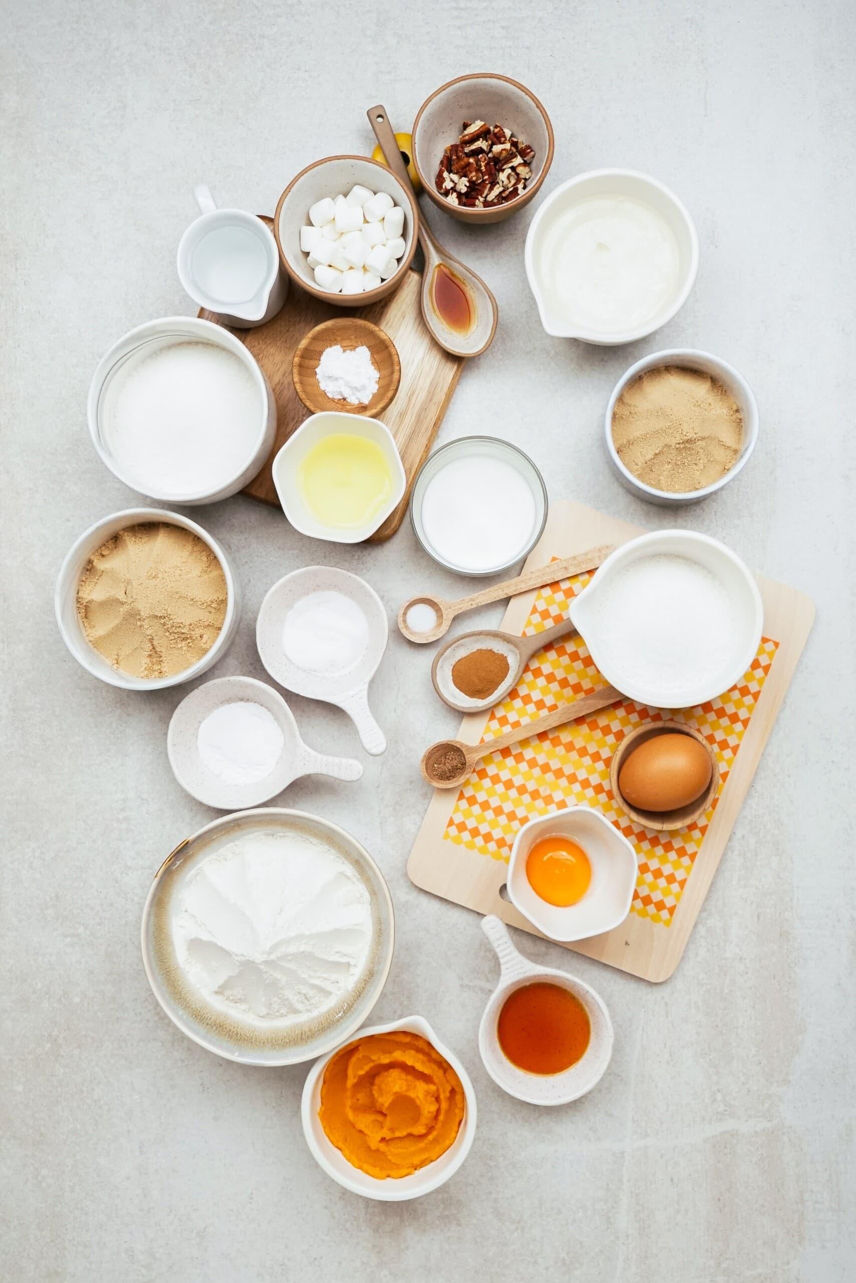 sweet potato cupcake ingredients