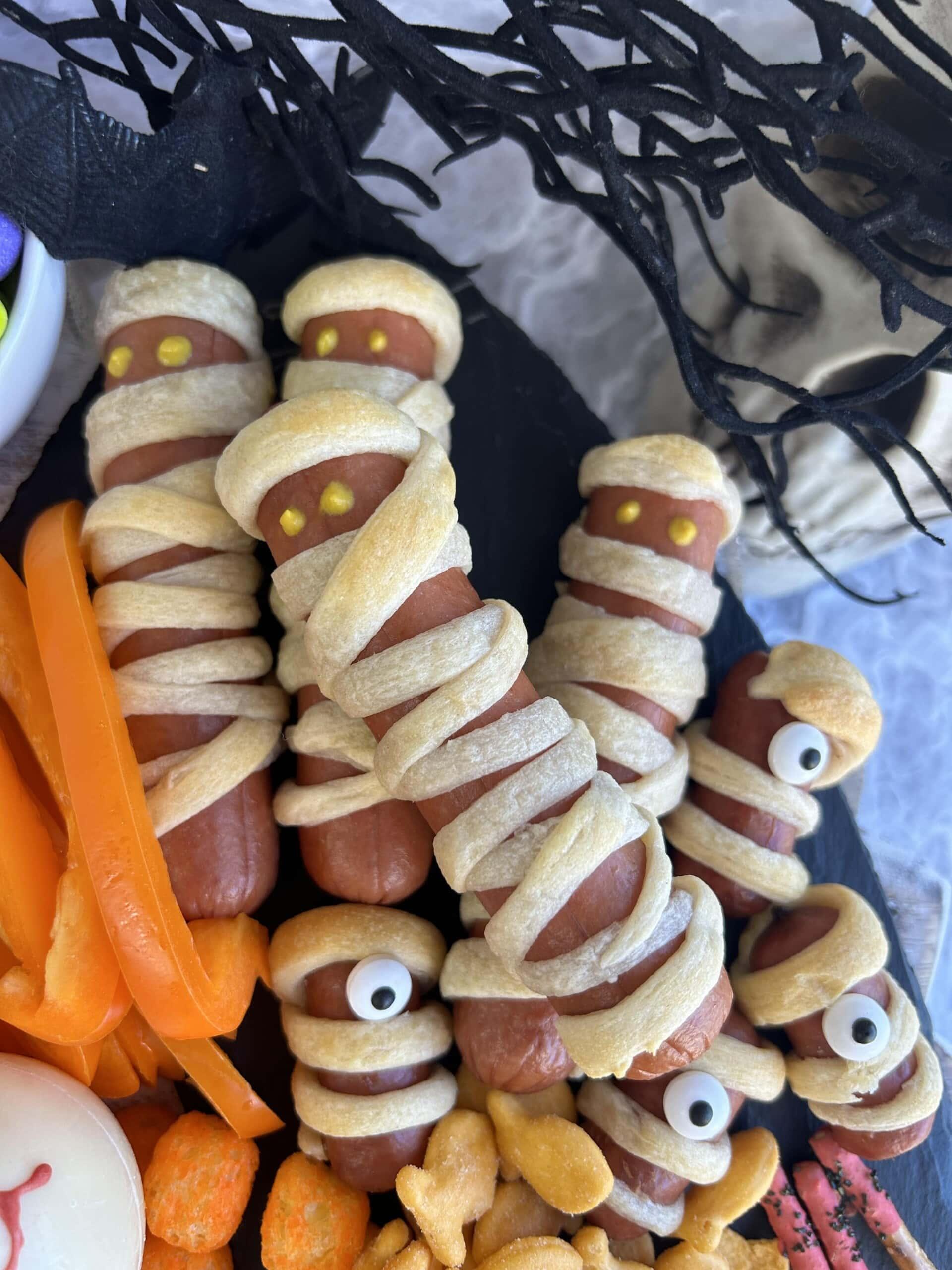 Halloween Snack Board Ideas closeup