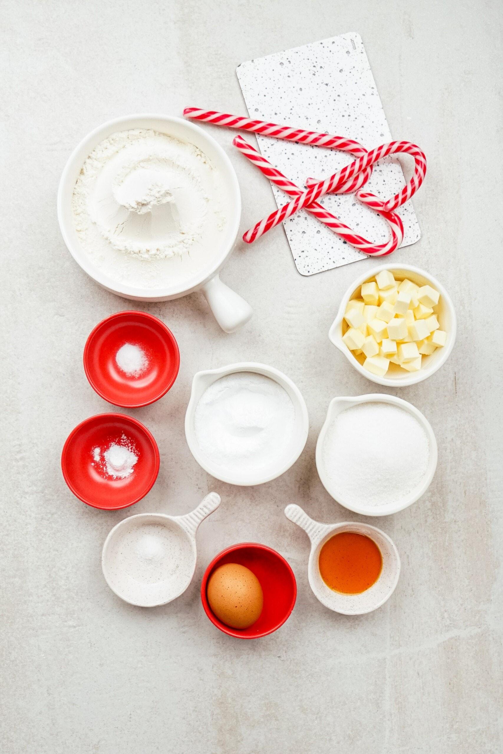 candy cane cookies ingredients