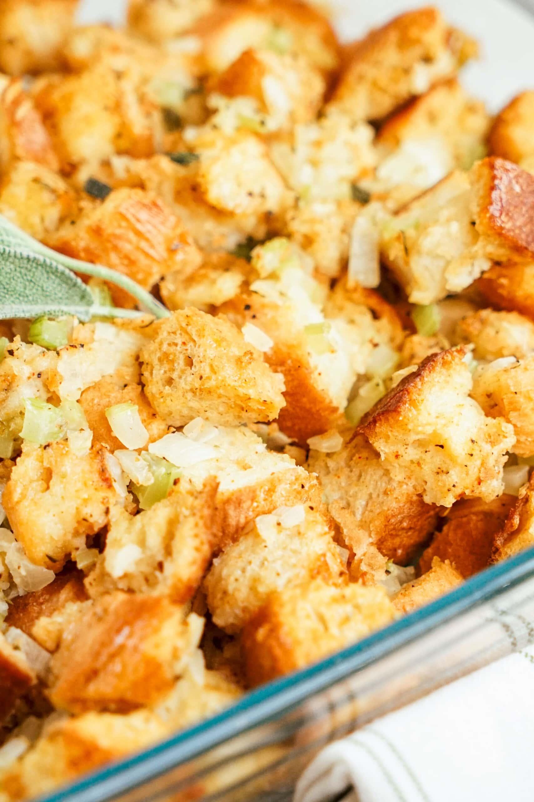 close up of stuffing