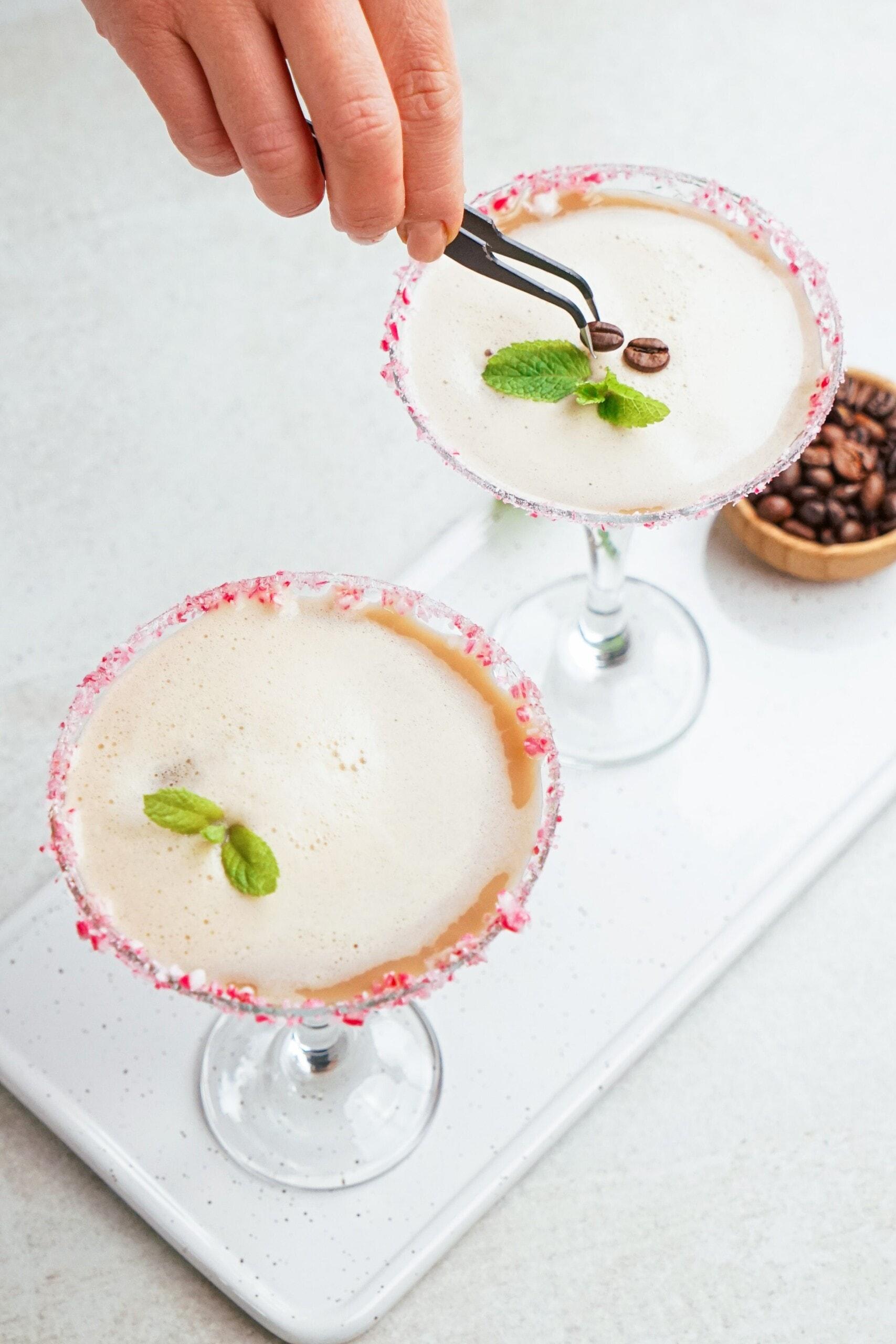 peppermint espresso martinis