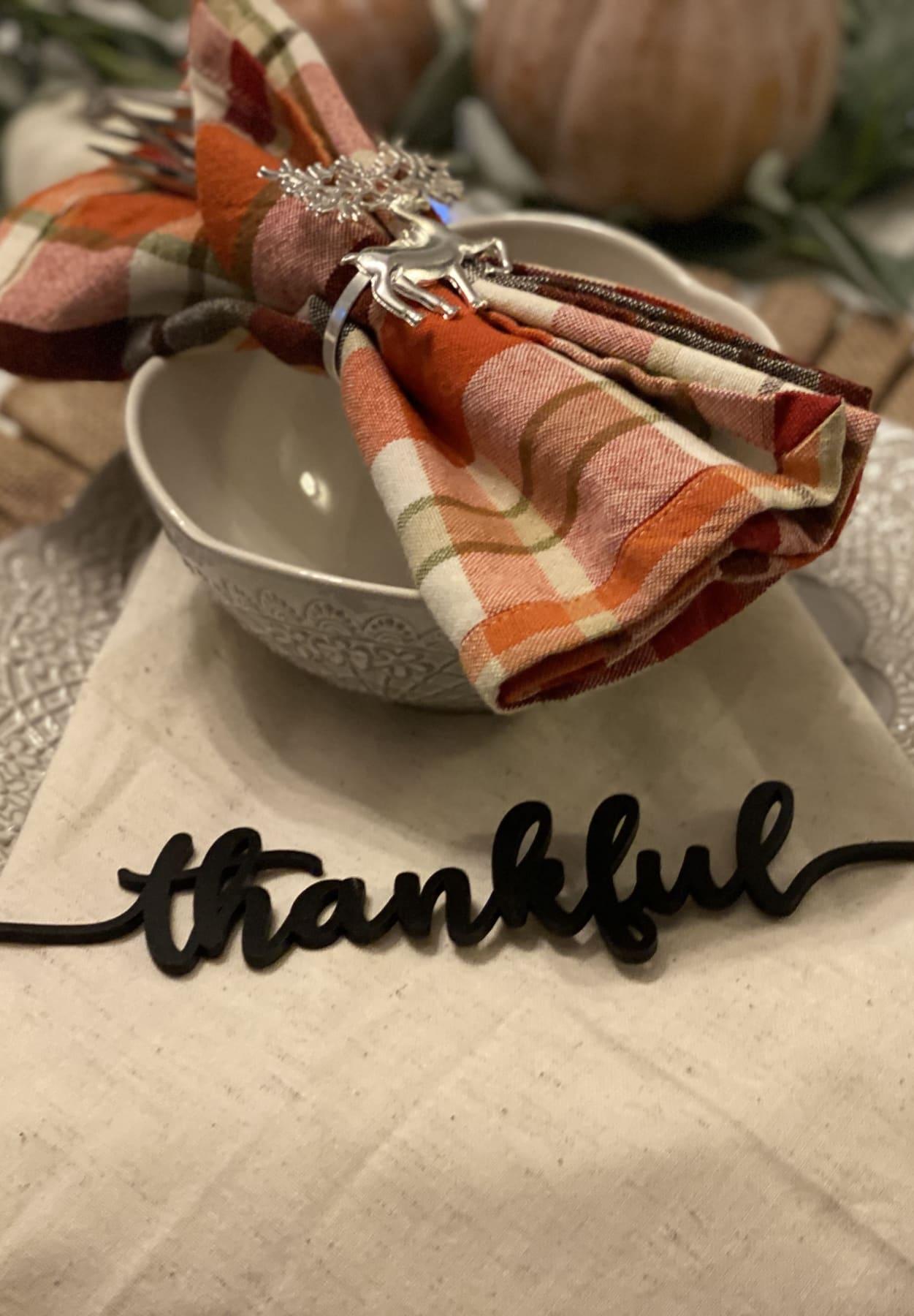Thanksgiving Table setting