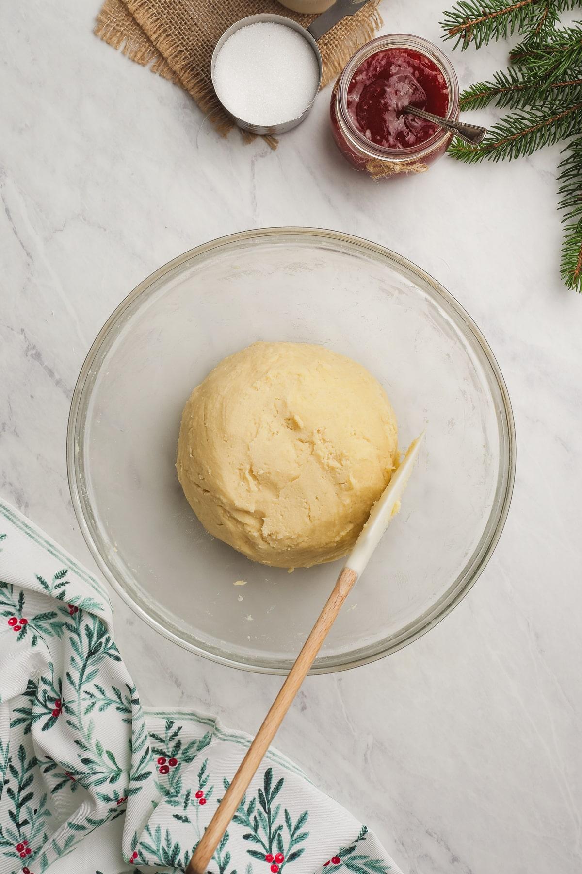 christmas shortbread dough