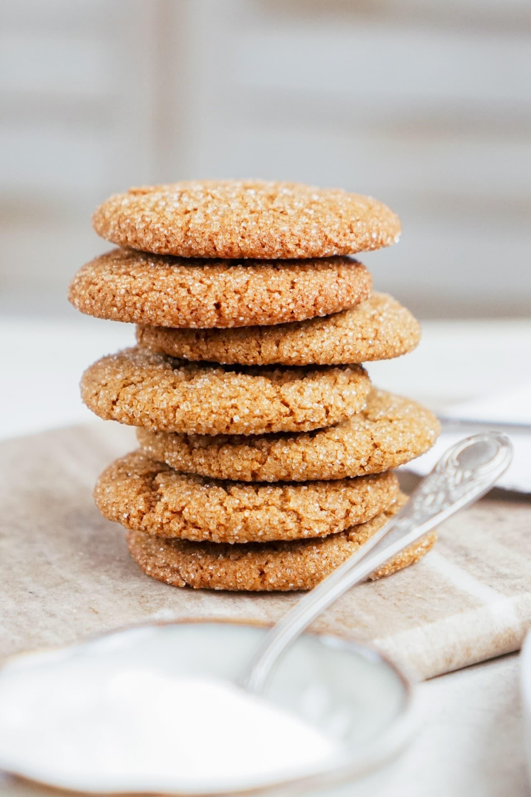 stacked gingerbread cookies