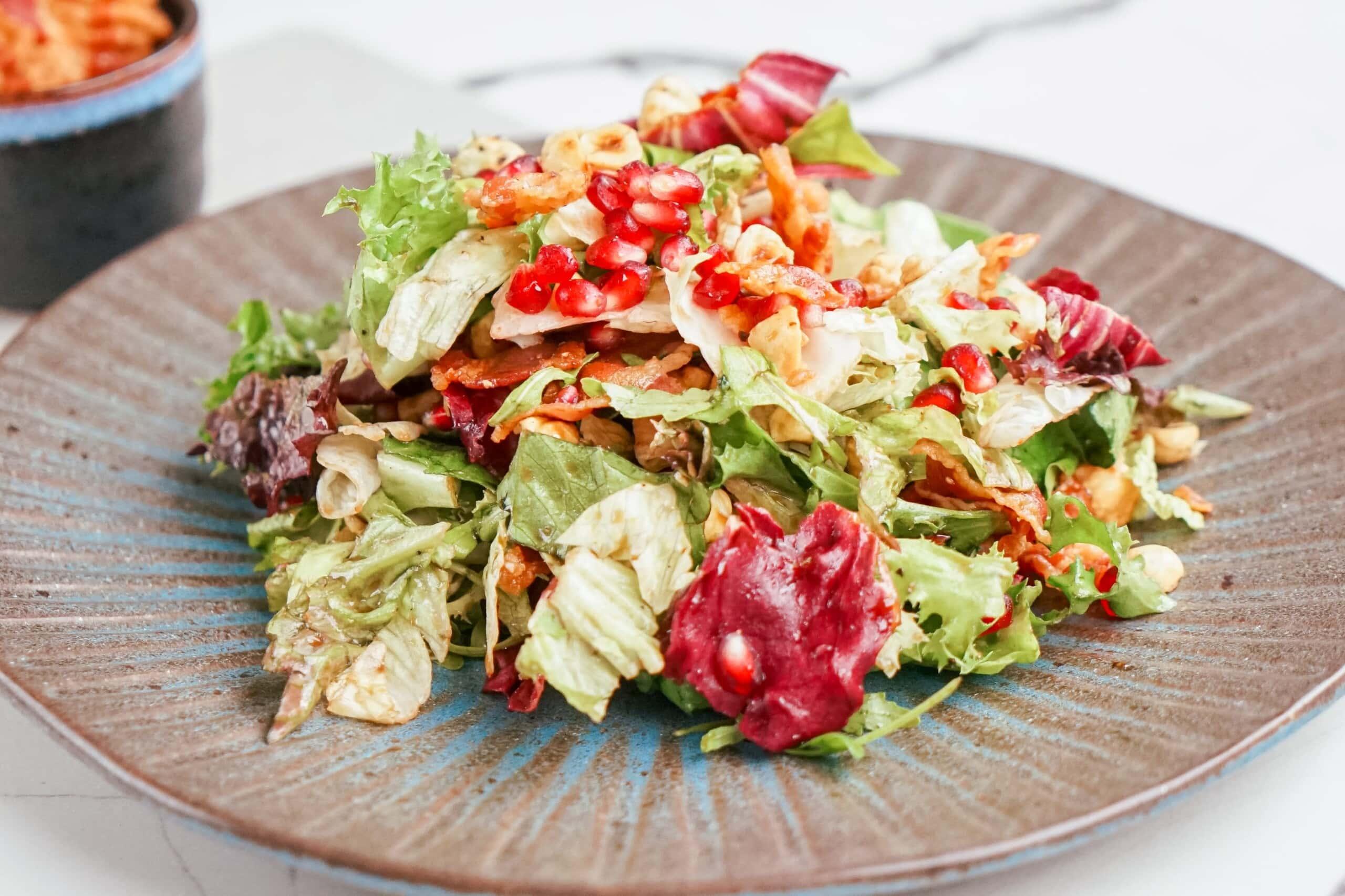 holiday salad on a plate