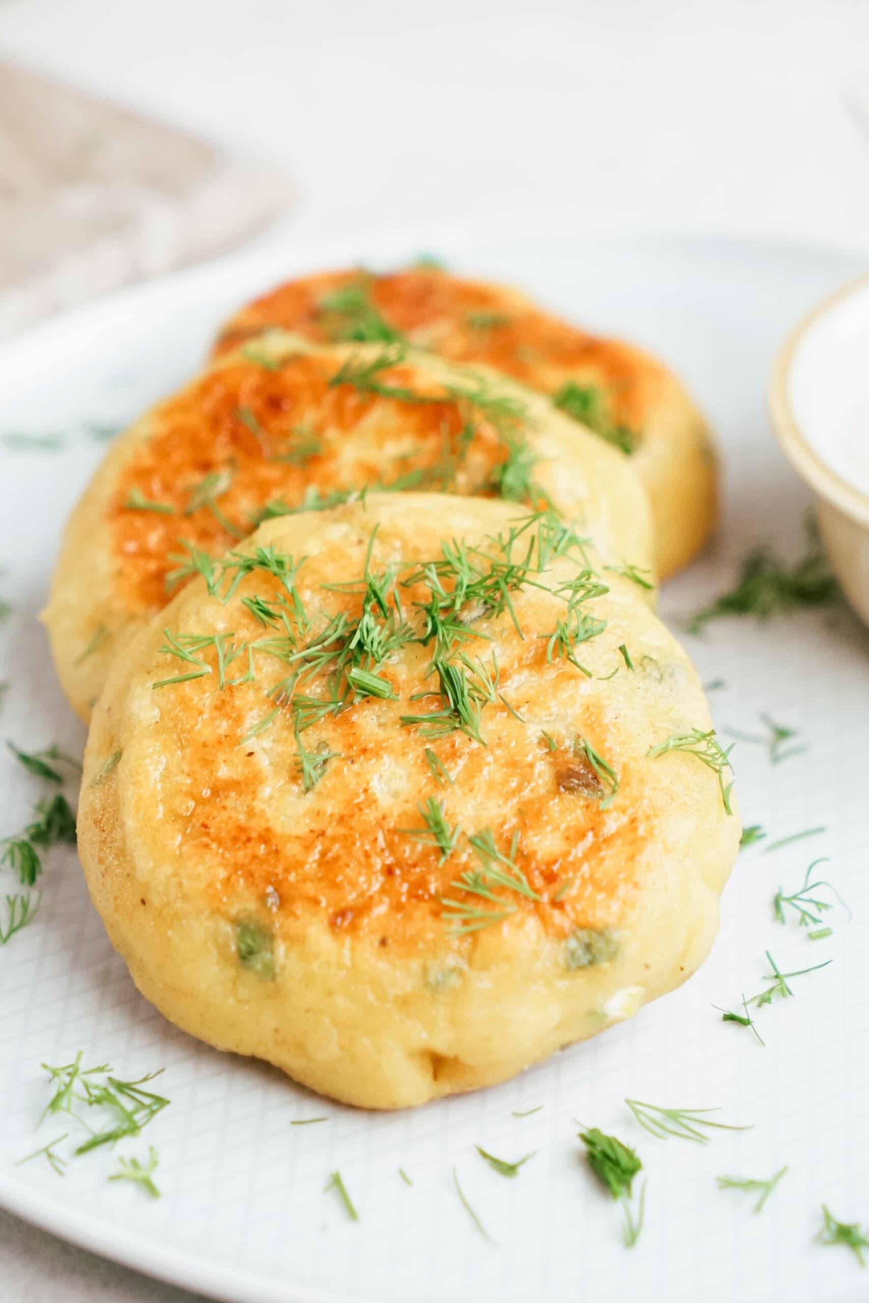 potato patties on a plate