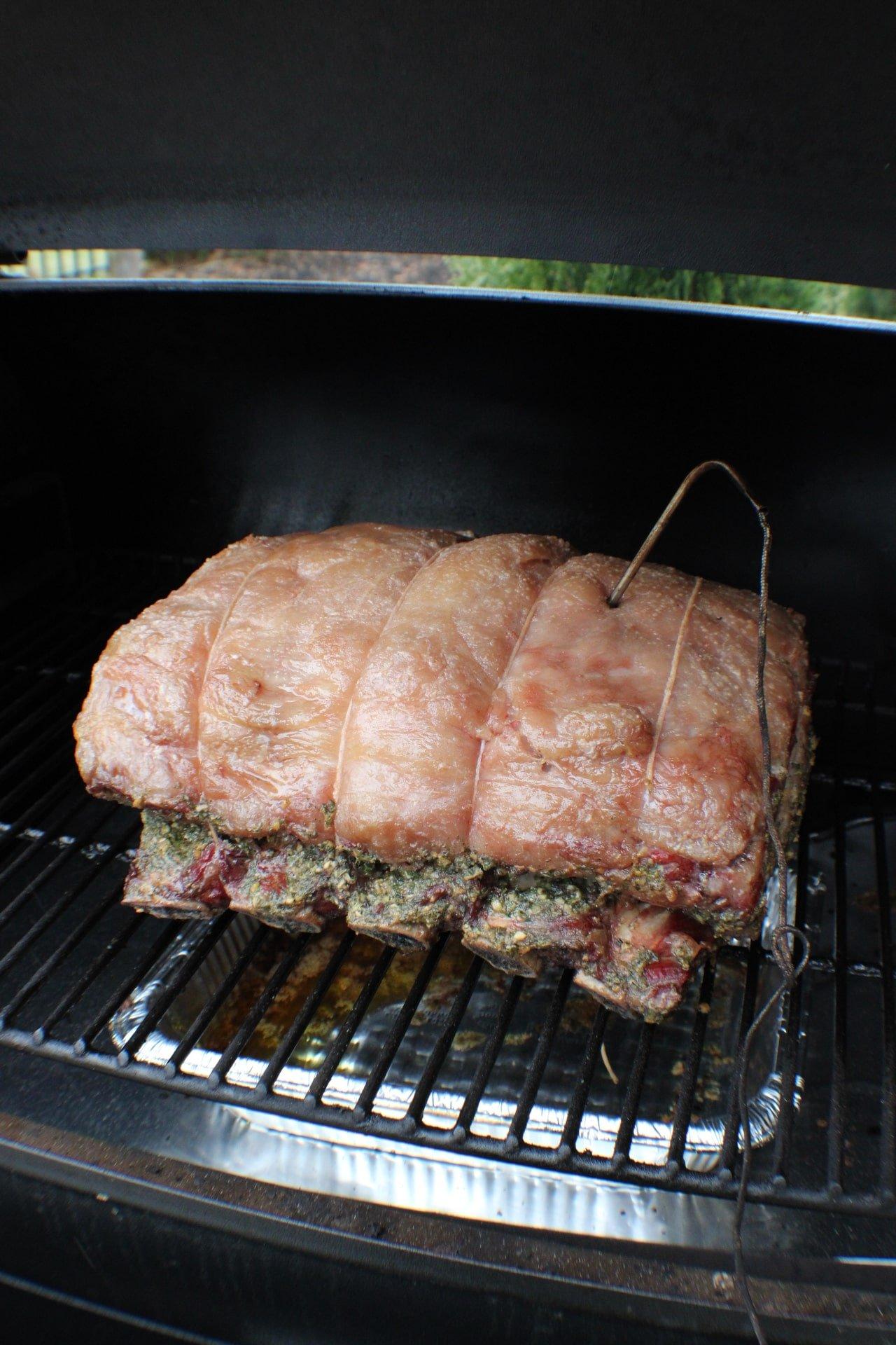 smoked prime rib on smoker