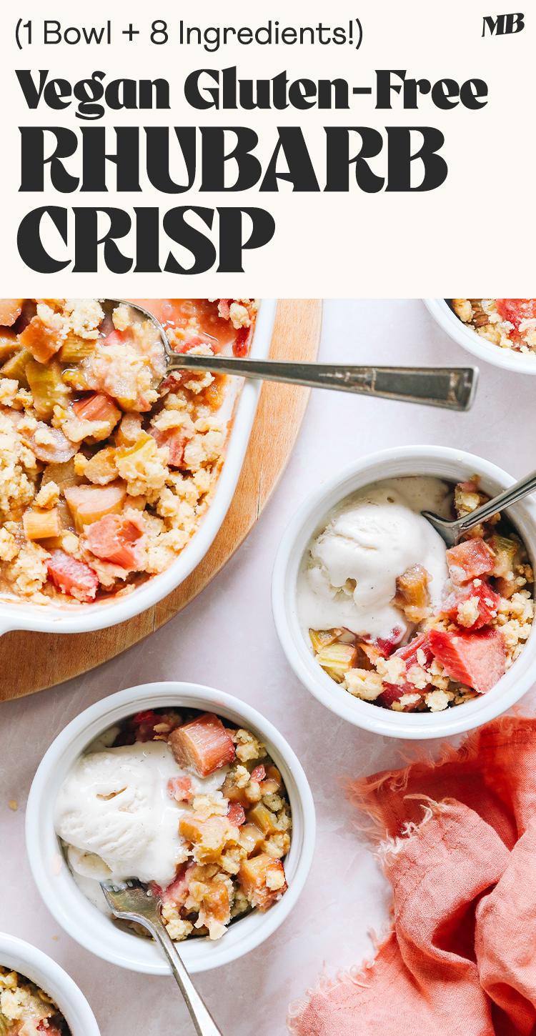 Image of vegan gluten-free rhubarb crisp