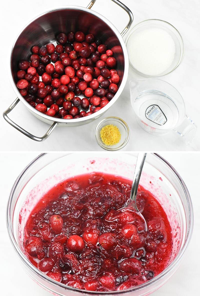 Cranberry sauce ingredients