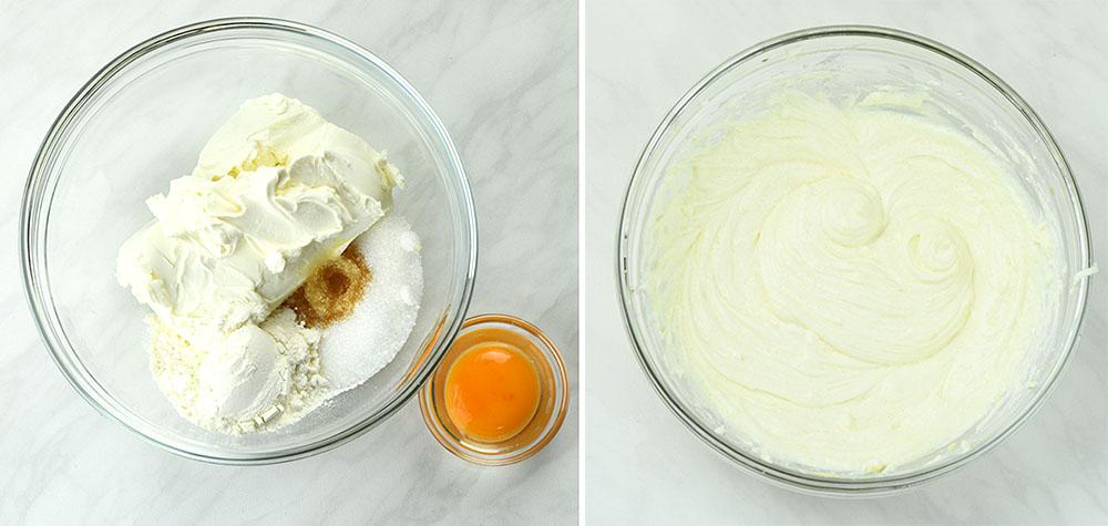 Cream cheese ingredients.