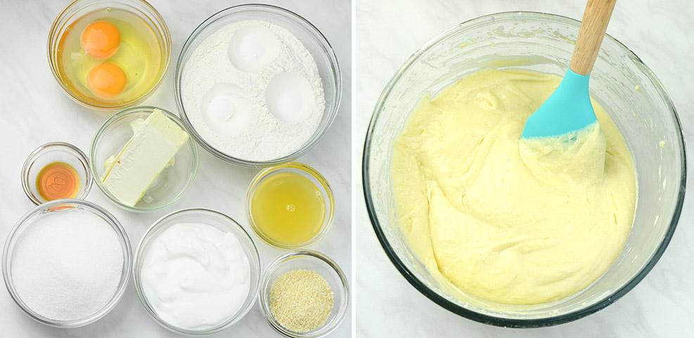 Pound cake ingredients