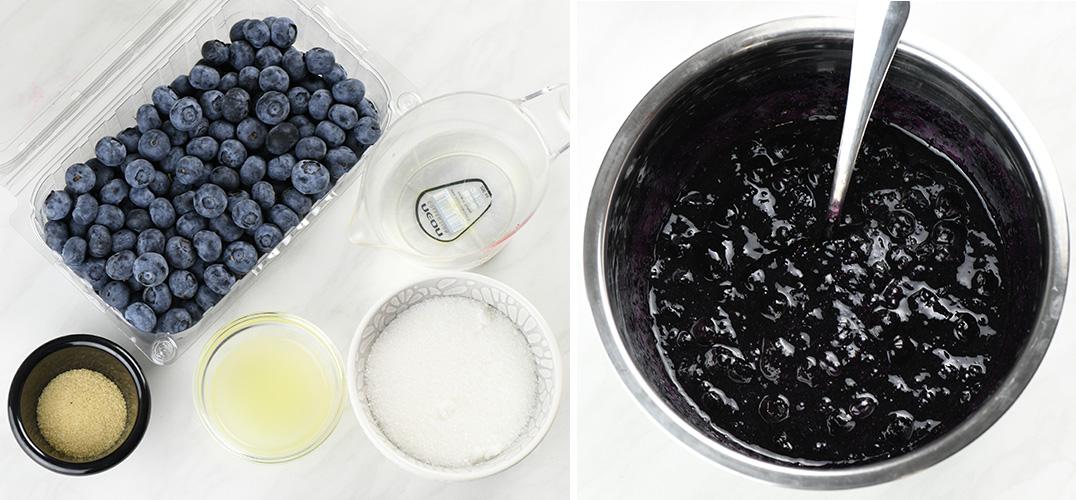 Blueberry sauce ingredients