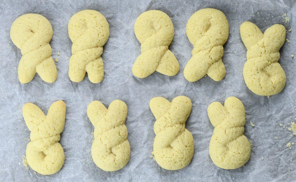 Baked cookies from the oven.