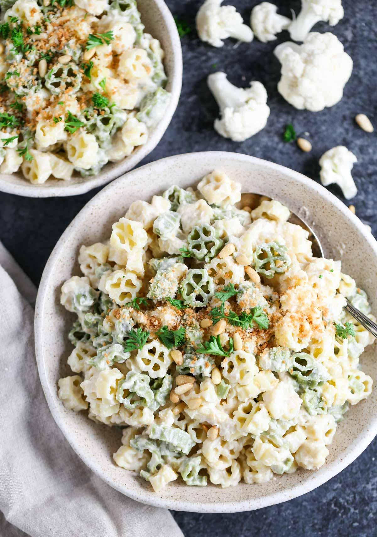 vegan cauliflower alfredo