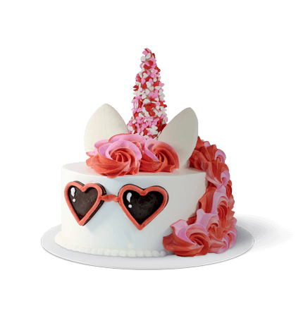 Valentine Unicorn Cake