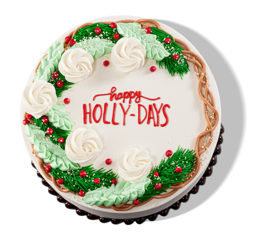 Digital PNG Presentation Size-Happy Holly-days Cake 6 1