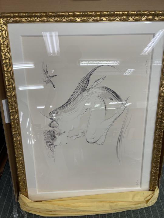 天野喜孝　少女の翼　絵画　シルクスクリーン