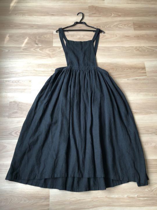 au garcons オーギャルソン　エプロンワンピース