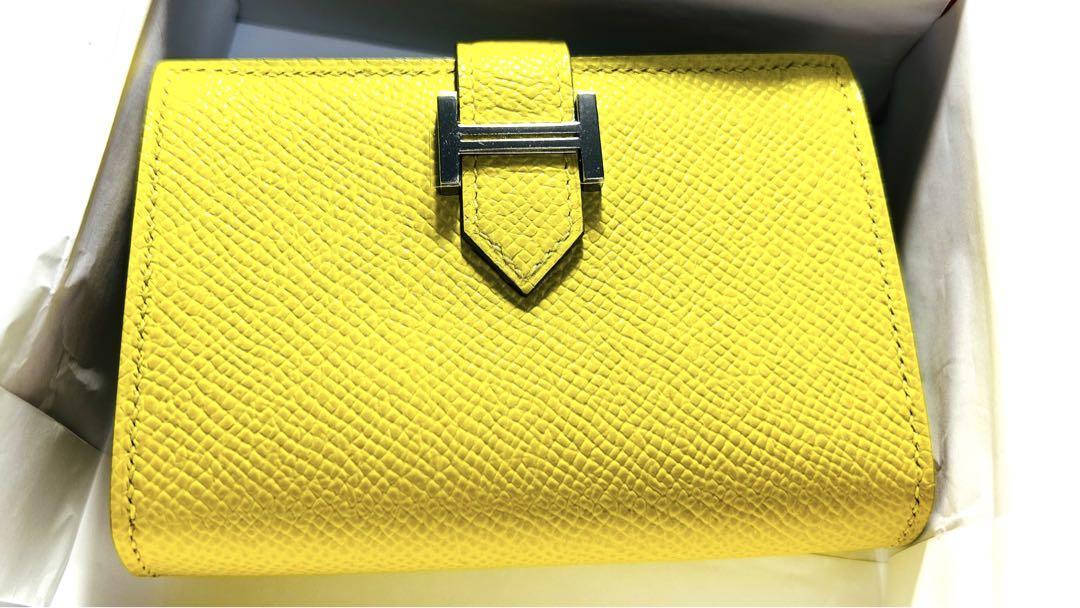 エルメス　hermes カードケース《ベアン》ライム