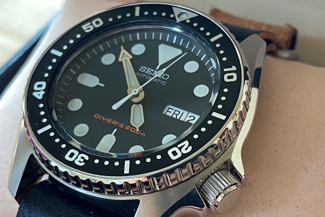 Seiko SKX013K1 7S26-0030 ブラックボーイ ボーイズサイズ