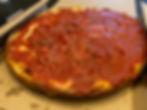 Rosati's Pizza - Sauce on top in the Chicago style