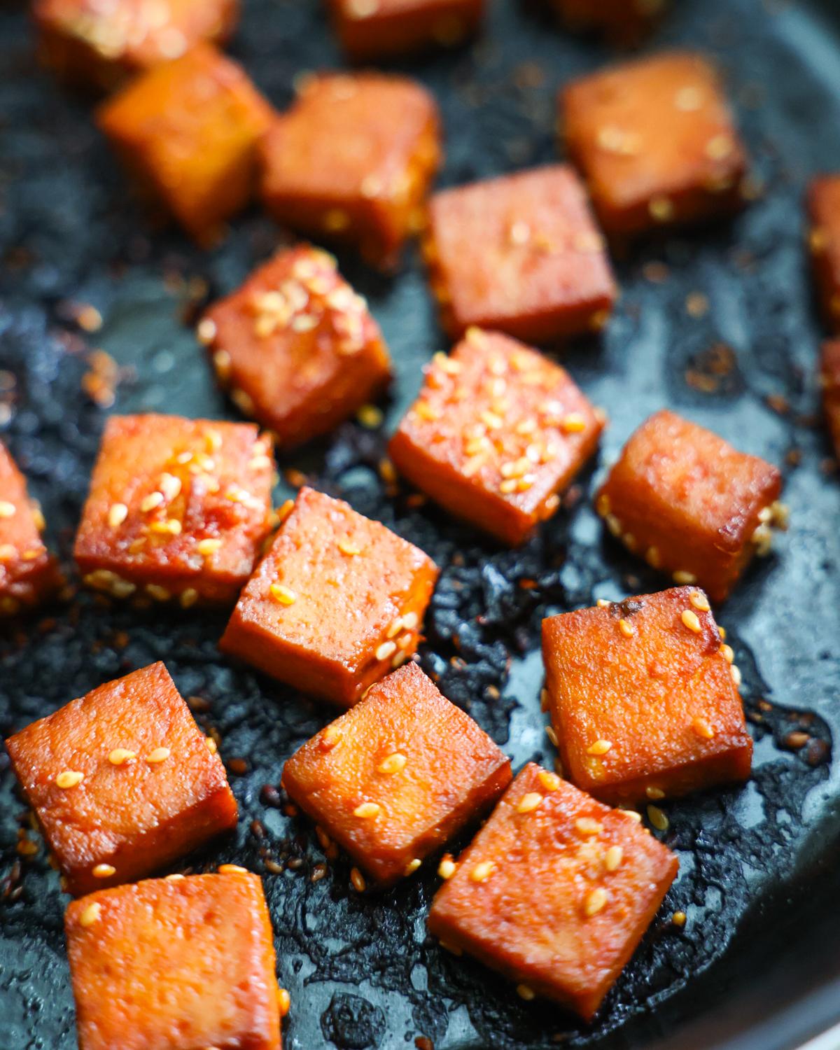 baked marinated tofu