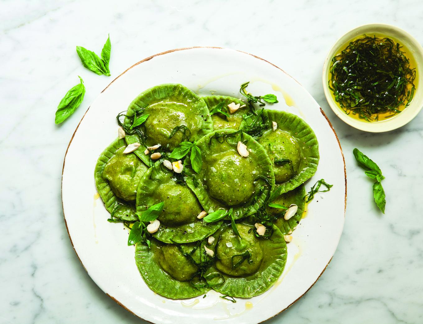 VegNews.SpinachRavioli