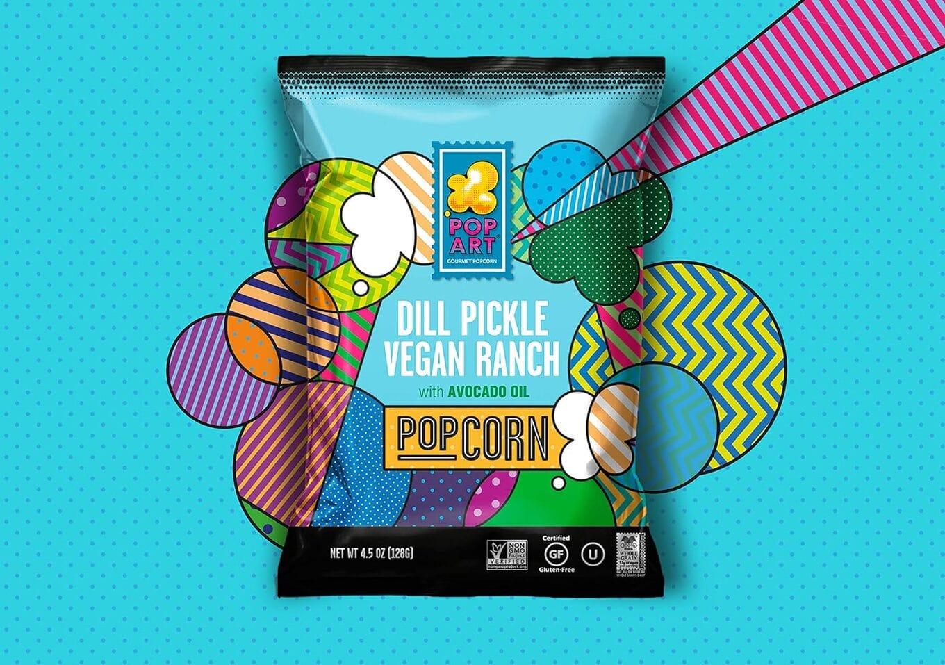 VegNews.dillpickleveganranchpopcorn.popart