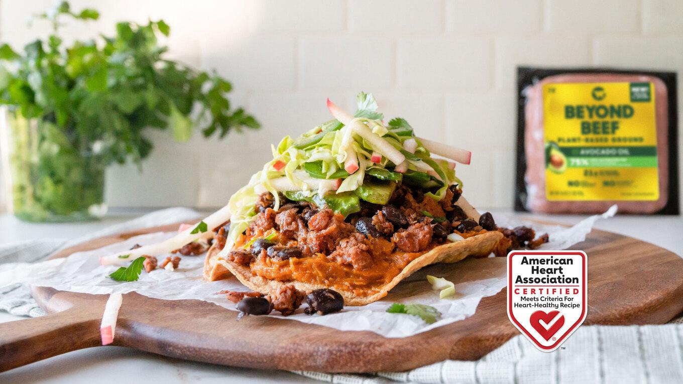 VegNews.VeganBeefTostada.BeyondMeat