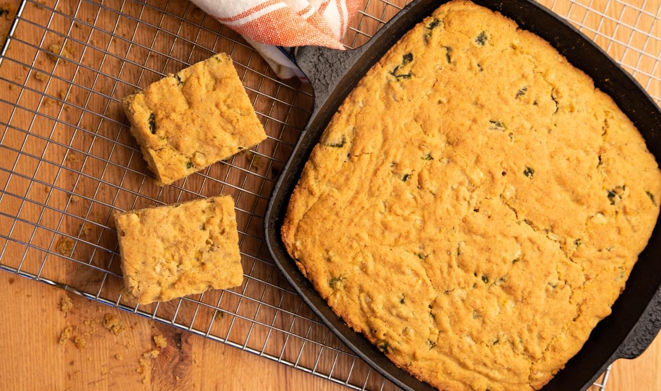 Vegan Poblano Cornbread