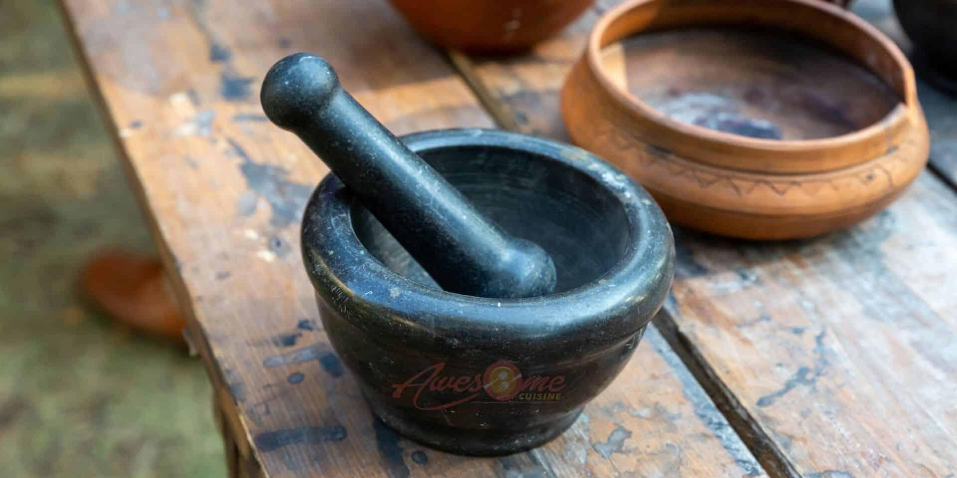 Stone Mortar and Pestle Sil Batta 