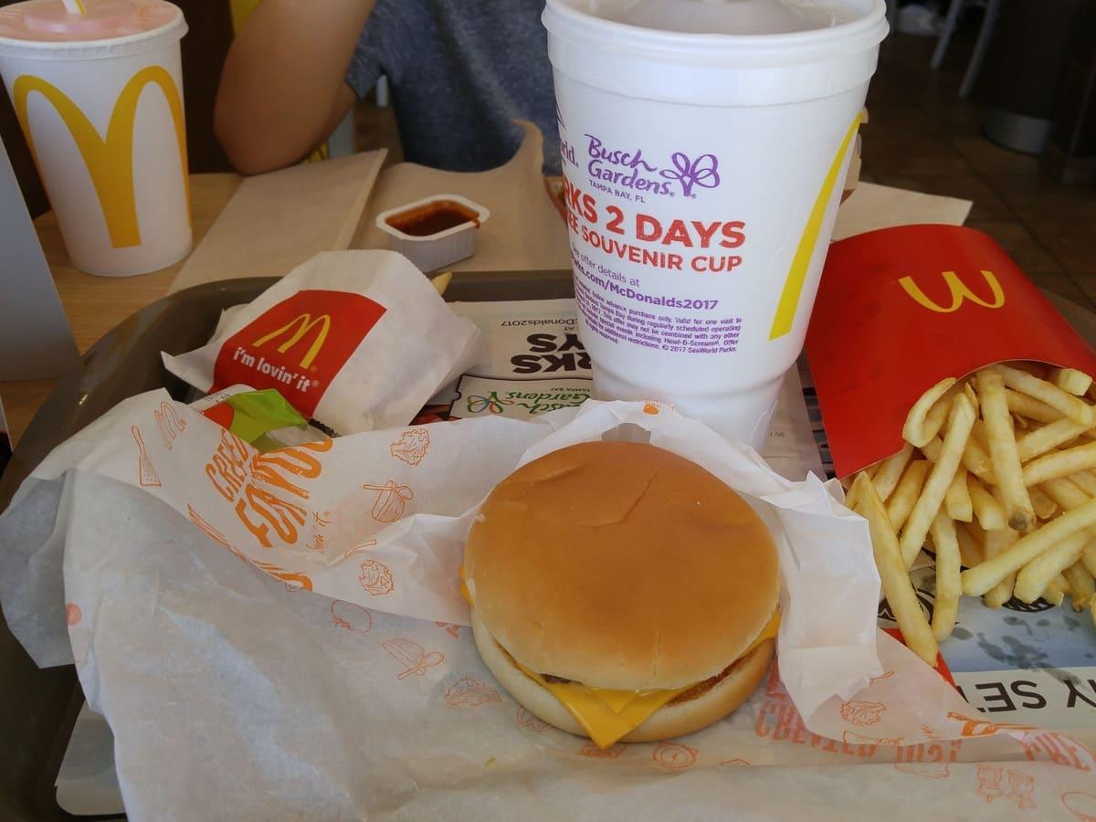 A McDonald's burger.