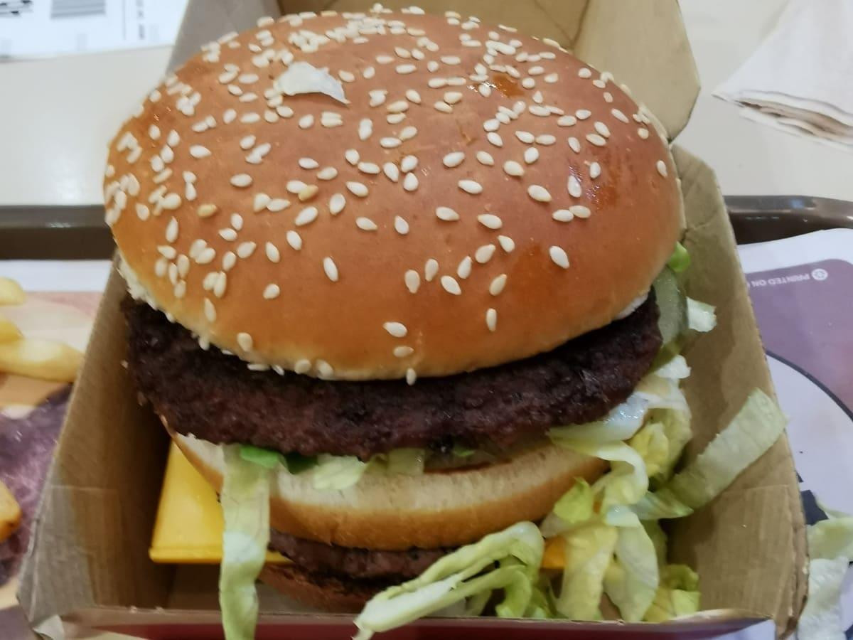 A McDonald's burger.