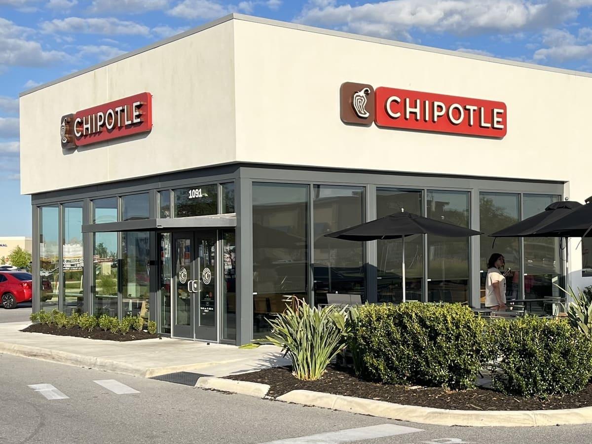 A chipotle restaurant outlet