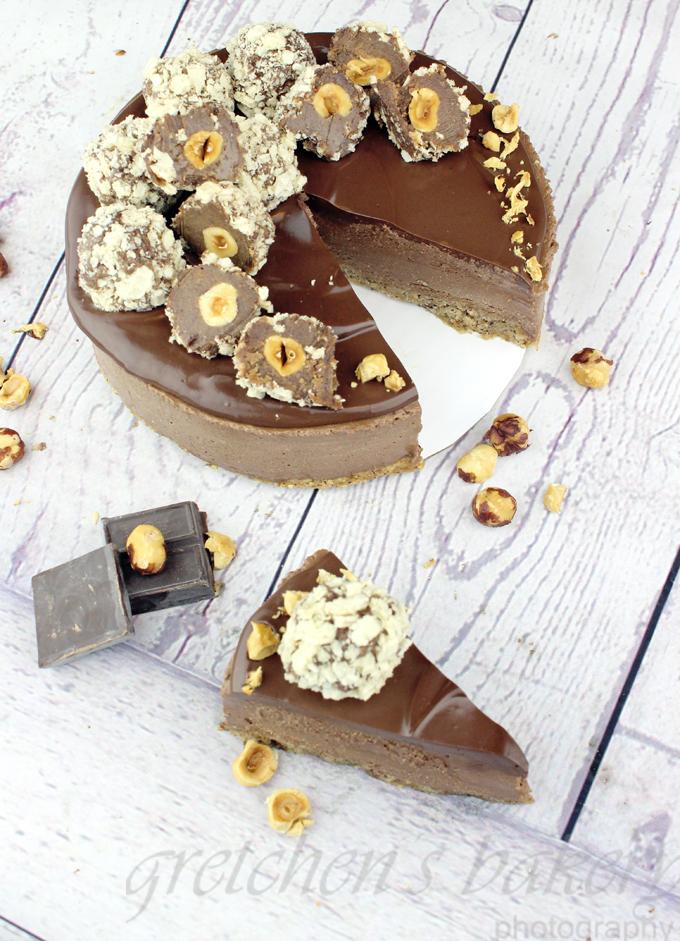 Vegan Ferrero Rocher Mousse Cake