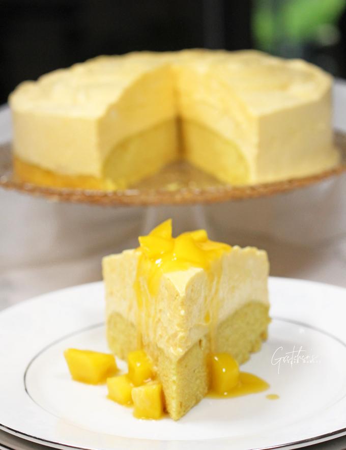 Vegan Mango Mousse Cake