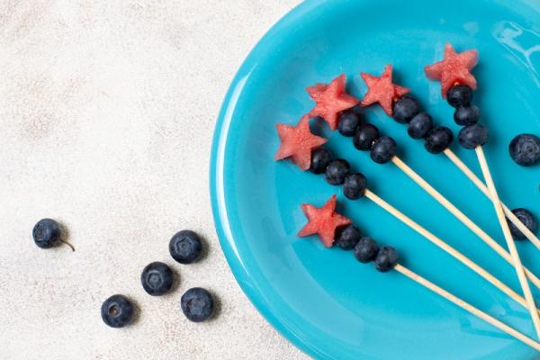 Watermelon Blueberry Skewers