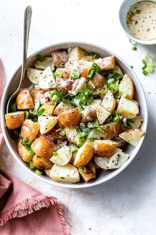 potato salad with skin