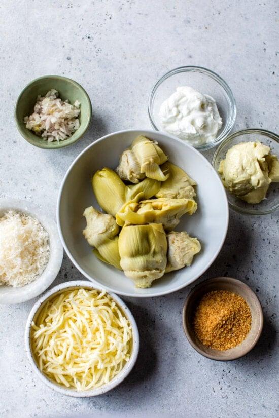 Artichoke Dip ingredients