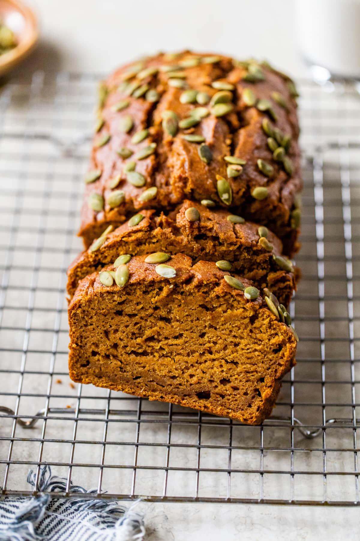 Sliced Pumpkin Bread