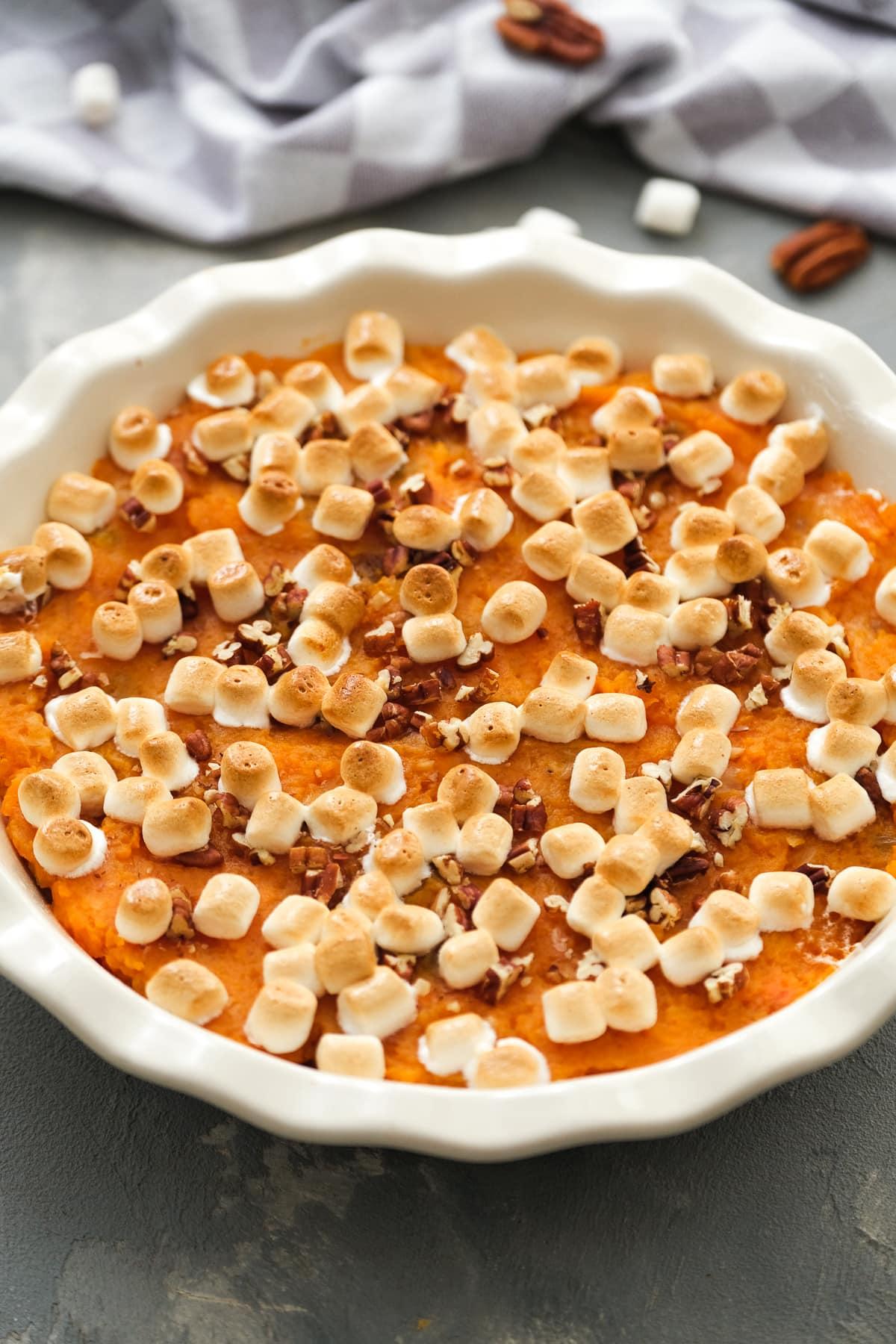 Sweet Potato Casserole with Marshmallows