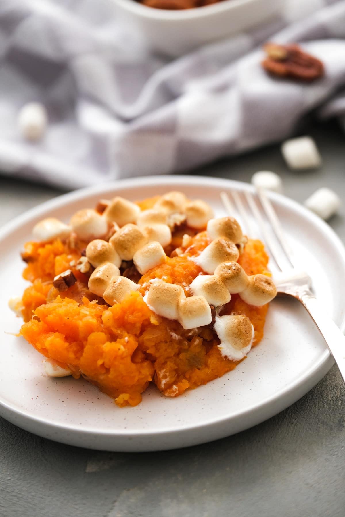 Sweet Potato Casserole with Marshmallows