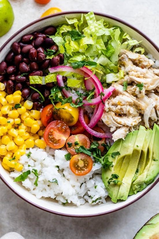 Salsa Verde Chicken Bowl