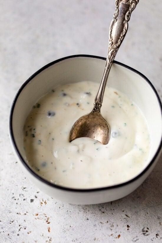 creamy caper lemon dipping sauce