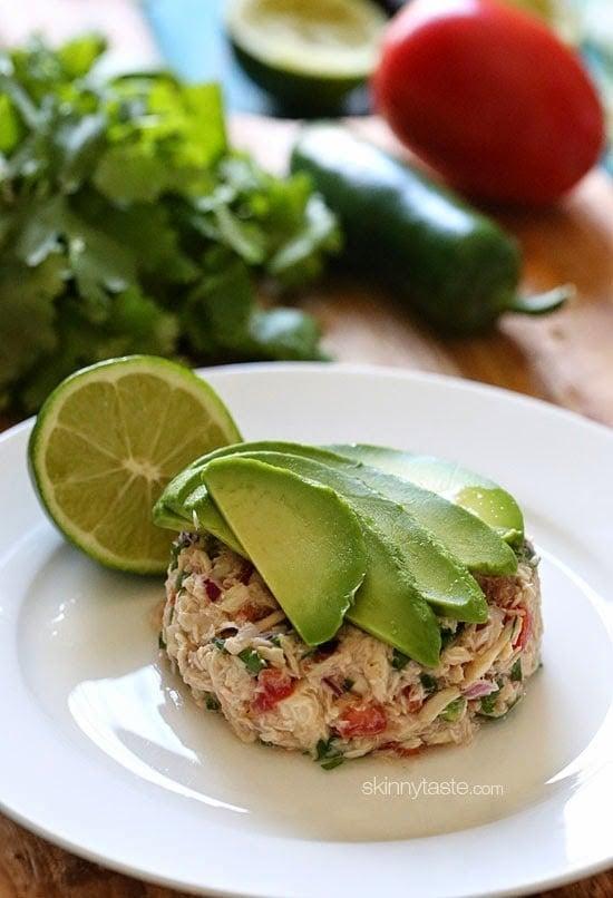 Canned Tuna Ceviche – Transform ordinary canned tuna into a zesty, flavorful lunch with a Latin flair by adding fresh lime juice, cilantro, jalapeño, tomato and avocado in this easy tuna ceviche – so good!