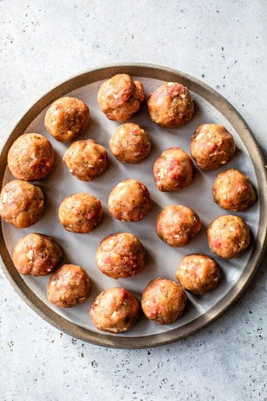 raw meatballs