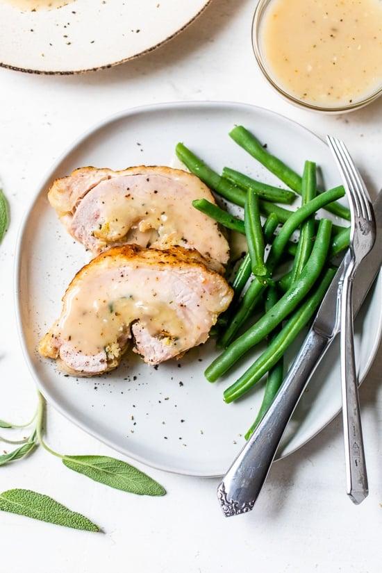 Stuffed Turkey Breast with Cranberry Stuffing