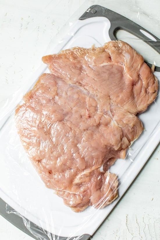 turkey breast pounded thin